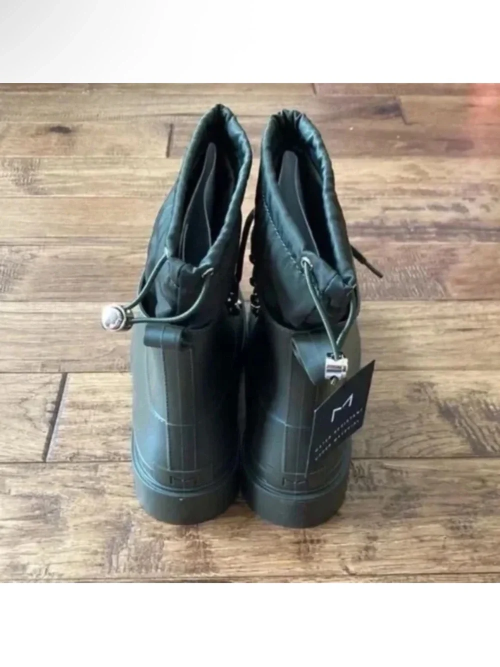 Marc Fisher Freely Lace-Up Lug Sole Boots Dark Green Size 8 NEW in Box NIB